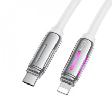 Кабель Cable USB C to Lightning 27W PD (1.2m) — Hoco U136 — White (004s)