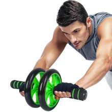 Гимнастическое спортивное фитнес колесо Double wheel Abs health abdomen round | Тренажер-ролик для мышц 6S64YJ23MX