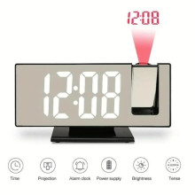 Часы настольные с проекцией времени на потолок с LED дисплеем и будильником 009k