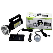 Многофункциональный LED фонарь GDLite GD-5089-1 с солнечной панелью, функцией повербанк, лампочка (009y)