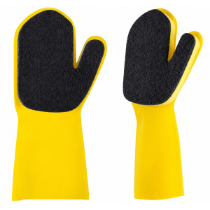 Перчатки силиконовые Wash Glove для мытья посуды дома, квартиры, дачи, коттеджа, поддержания чистоты, уборки кухни, ванной, комнат, помещений (0135)