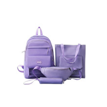 Набор 4 в 1 школьный Рюкзак, Сумка, Бананка, Пенал MFG-2-611 Purple (013y)