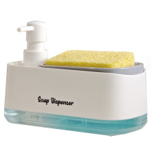 Дозатор жидкого мыла Dish Soap Dispenser для моющего средства с губкой (014t)