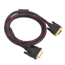 Кабель мультимедийный DVI на DVI 1.5м 1.4V Тканевая оплетка (016j) Кабель мультимедийный DVI на DVI 1.5м 1.4V Тканевая оплетка (016j)