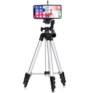 Штатив для телефона и фотоаппарата TRIPOD 3120, алюминиевый трипод 35–103 см, телескопическая стойка для камеры, смартфона и видеосъёмки (0173)