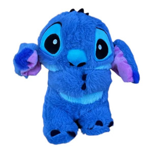 Дышащая мягкая игрушка Стич 35 см Soft Toys с подсветкой, Stitch плюшевый ночник, интерактивная игрушка для детей (0182)