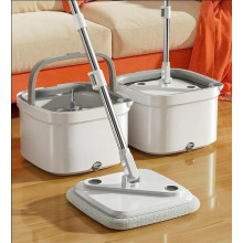 Комплект швабра с ведром для мытья полов Mop with bucket с отжимом складная (019q)