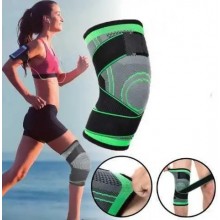 Бандаж коленного сустава наколенник Knee Support Copper фиксатор для колена, цвет черно-зеленый (8727922994)