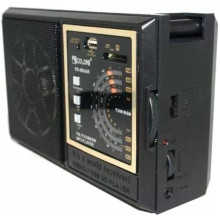 Радиоприемник RX-98UAR USB Golon 3в1 работает от сети 220v, аккумулятора или батареек USB+SD Черный 021n Радиоприемник RX-98UAR USB Golon 3в1 работает от сети 220v, аккумулятора или батареек USB+SD Черный 021n