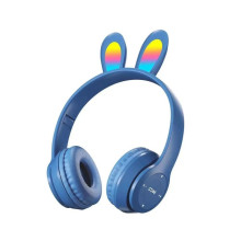 Наушники безпроводные "Заячьи ушки" Wireless P47R с подсветкой RGB Bluetooth 5.0 MP3 плеер Dark Blue 022l Наушники безпроводные "Заячьи ушки" Wireless P47R с подсветкой RGB Bluetooth 5.0 MP3 плеер Dark Blue 022l