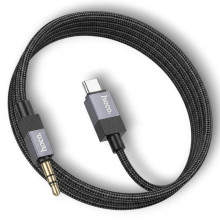Кабель Aux to Type-C (1m) — Hoco UPA32B Type-C — Черный (024z)