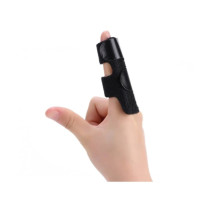 Бандаж на палец руки мизинец детский ортез шина фиксатор FINGER SPLINT Black 027m
