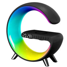 Лампа ночник с приложением, блютуз колонка с беспроводной зарядкой RGB Light/Alarm Clock/Desk Lamp 15W быстрая зарядка 029k Лампа ночник с приложением, блютуз колонка с беспроводной зарядкой RGB Light/Alarm Clock/Desk Lamp 15W быстрая зарядка 029k