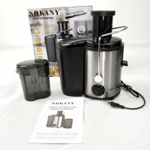 Соковыжималка Sokany SK4000 электрическая центробежная 800W 65мм горловина, 450 мл ёмкость для сока 030n Соковыжималка Sokany SK4000 электрическая центробежная 800W 65мм горловина, 450 мл ёмкость для сока 030n
