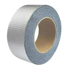 Прочная липкая лента с алюминиевым покрытием Butyl Self Adhesive Липкая лента, Алюминиевый скотч 10см×5м 031k