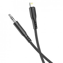 Аудиокабель 3.5мм HOCO Lightning to AUX Digital audio conversion cable UPA18 100см Черный (2D6fTaD58c)