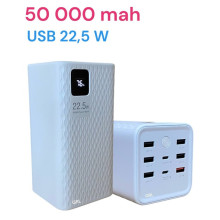 Портативная универсальная мобильная батарея Power bank Konfulon Joko J13 50000mAh QC 3.0 + PD 22.5W белый (J13-50W) (036v) Портативная универсальная мобильная батарея Power bank Konfulon Joko J13 50000mAh QC 3.0 + PD 22.5W белый (J13-50W) (036v)