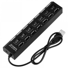 Адаптер, переходник, кабель USB HUB Power Button ; USB 2.0 To 7 USB (049i)