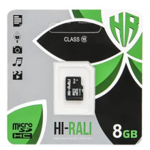 Карта памяти HI-RALI micro SDHC 8GB class 10 (без адаптеров) (052y) Карта памяти HI-RALI micro SDHC 8GB class 10 (без адаптеров) (052y)