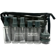 Дорожная бутылка-распылитель с крышками 9 in 1 Travel Bottle Set (054k)