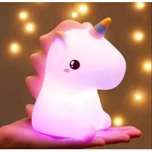 Детский силиконовый ночник светильник лампа единорог RGB LOSSO Unicorn (056x)