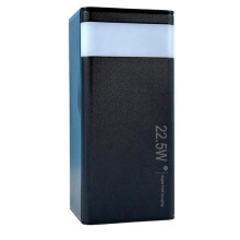 Портативная батарея Павербанк WUW-TUGII Y55 50000 mAh 22.5W 3A с быстрой зарядкой и фонарем Power Bank Black (059v) Портативная батарея Павербанк WUW-TUGII Y55 50000 mAh 22.5W 3A с быстрой зарядкой и фонарем Power Bank Black (059v)