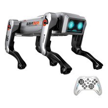 Робот-собака AI Robot 2.4G на радиоуправлении, механическая интерактивная собака с LED-глазами, 8+ (060y)
