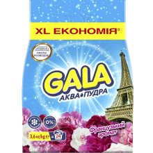 Стиральный порошок Gala Аква-Пудра Французский аромат 3.6 кг (8006540519363) (061q) Стиральный порошок Gala Аква-Пудра Французский аромат 3.6 кг (8006540519363) (061q)