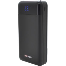 Универсальная мобильная батарея Power Bank ProTech Solar 20000Mah Встроенные кабеля + Фонарик, Черный 065l Универсальная мобильная батарея Power Bank ProTech Solar 20000Mah Встроенные кабеля + Фонарик, Черный 065l
