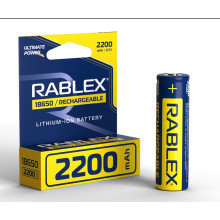 Аккумулятор Rablex 18650 2200 mAh Li-Ion без защиты Пальчиковые батарейки аккумуляторные (066u)