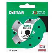 Алмазный диск для керамики Distar Colibri 76x0,8мм (067v)