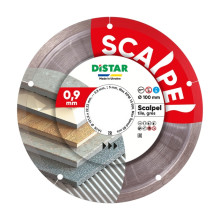 Диск алмазный отрезной Distar 1A1R 100 Scalpel: 100x0.9x22, 23мм, керамика, керамограни (068v)