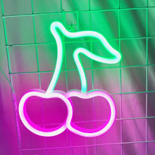 Ночной светильник Neon Amazing — Cherry Неоновый светильник на стену ночник декоративный неоновая лампан на стену Ночной светильник Neon Amazing — Cherry Неоновый светильник на стену ночник декоративный неоновая лампан на стену