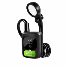 Переносной аккумуляторный душ Electric Outdoor Shower с силиконовым шлангом, 2400 mAh Черный (070z) Переносной аккумуляторный душ Electric Outdoor Shower с силиконовым шлангом, 2400 mAh Черный (070z)