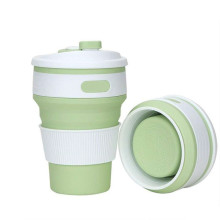 Складная силиконовая чашка UKC Раскладной стакан силиконовый Зеленый 072n green Складная силиконовая чашка UKC Раскладной стакан силиконовый Зеленый 072n green