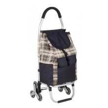 Тележка SHOPPING CART -D-016-3 в клетку коричневsqй Синий (073r) Тележка SHOPPING CART -D-016-3 в клетку коричневsqй Синий (073r)