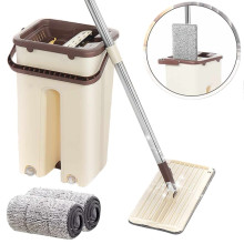 Швабра с ведром лентяйка 7 л easy mop, комплект для уборки с автоматическим отжимом 074o Швабра с ведром лентяйка 7 л easy mop, комплект для уборки с автоматическим отжимом 074o