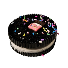 Игрушка антистресс сквиш печенье Oreo, Черный 081m