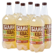 Упаковка хлебного кваса Квас Тарас Белый 1.5 л х 6 бутылок (4820000455909) (081q) Упаковка хлебного кваса Квас Тарас Белый 1.5 л х 6 бутылок (4820000455909) (081q)