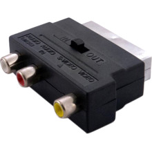 Адаптер SCART RCA S-Video переходник рца с-видео композит (090i)