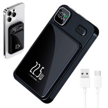 Повербанк на 10000 mAh с беспроводной зарядкой, 22,5W, Черный / Магнитный powerbank для айфона / Внешний аккумулятор MagSafe (092x) Повербанк на 10000 mAh с беспроводной зарядкой, 22,5W, Черный / Магнитный powerbank для айфона / Внешний аккумулятор MagSafe (092x)