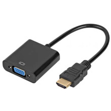 Адаптер переходник HDMI на VGA конвертер активный процессор (093i)