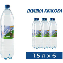 Упаковка минеральной газированной воды Поляна Квасова 1.5 л х 6 бутылок (4820001830071) (094q) Упаковка минеральной газированной воды Поляна Квасова 1.5 л х 6 бутылок (4820001830071) (094q)