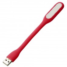 USB лампа для ноутбука клавиатуры Supretto фонарик мини, красный WQS-17