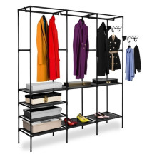 Напольная вешалка-стойка для одежды RIAS Walking Wardrobe 170х160х36см Black (098p) Напольная вешалка-стойка для одежды RIAS Walking Wardrobe 170х160х36см Black (098p)