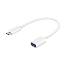 Переходник USB 2.0 Type-C to USB OTG OEM M-F 20см White (098r)