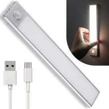 Аккумуляторный светильник FY-CT40B-03, 40 см, с датчиком движения и магнитным креплением, LED-лампа (098x)