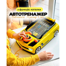 Игрушечный музыкальный автотренажер 6606E «руль-машинка», каталка со шнурком (099y)