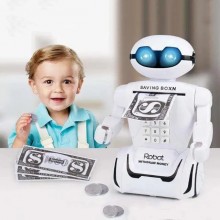 Сейф детский робот детская копилка сейф с кодовым замком PIGGY BANK игрушка сейф копилка	для ребенка LED