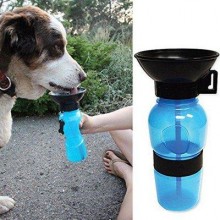 Поилка для собак дорожная переносная Aqua Dog 537 мл портативная бутылка для крупных и мелких собак Голубая FS-97 Поилка для собак дорожная переносная Aqua Dog 537 мл портативная бутылка для крупных и мелких собак Голубая FS-97